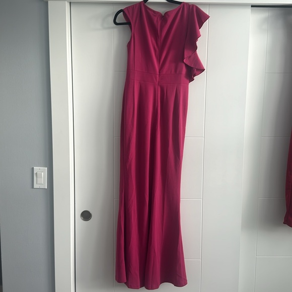 WOOSEA Pink High Neck Sleeveless Long Dress - Picture 3 of 5